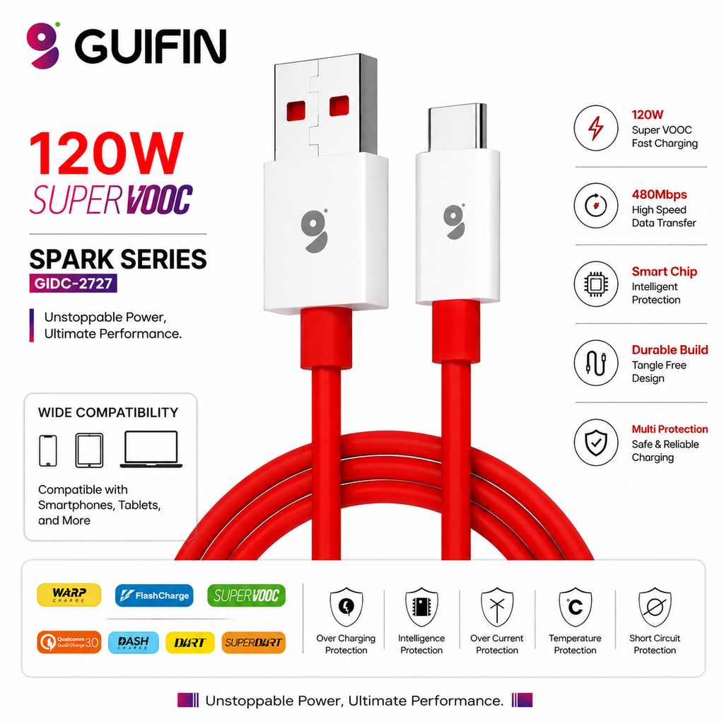 SPARK SERIES TYPE C CABLE 120W WOOC CABLE